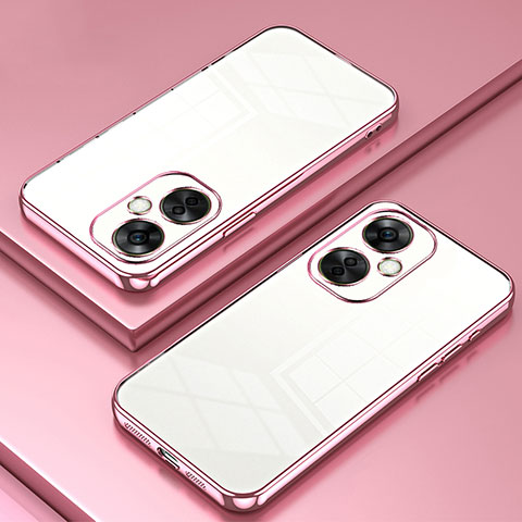 Coque Ultra Fine TPU Souple Housse Etui Transparente SY1 pour OnePlus Nord CE 3 Lite 5G Or Rose