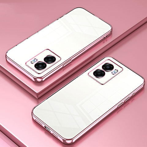 Coque Ultra Fine TPU Souple Housse Etui Transparente SY1 pour OnePlus Nord N300 5G Or Rose