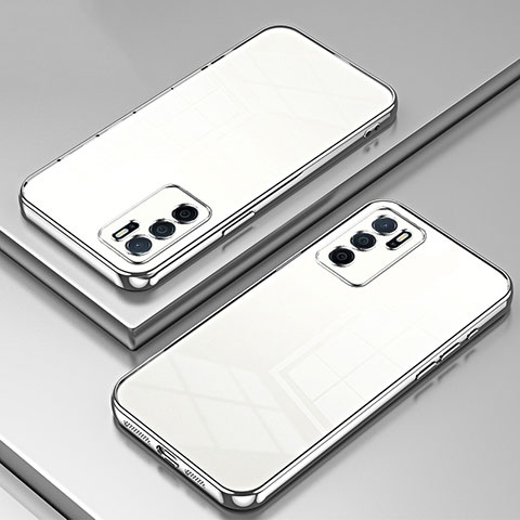 Coque Ultra Fine TPU Souple Housse Etui Transparente SY1 pour Oppo A16 Argent