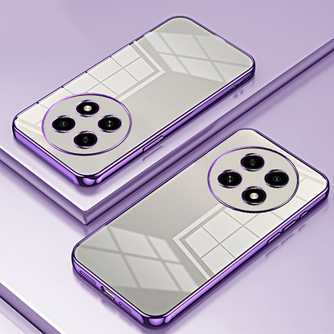 Coque Ultra Fine TPU Souple Housse Etui Transparente SY1 pour Oppo A2 Pro 5G Violet