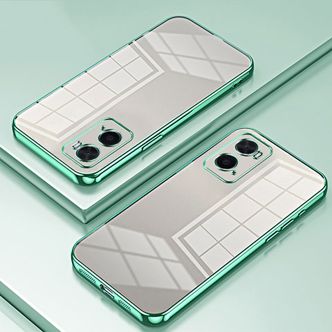 Coque Ultra Fine TPU Souple Housse Etui Transparente SY1 pour Oppo A36 Vert