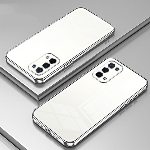 Coque Ultra Fine TPU Souple Housse Etui Transparente SY1 pour Oppo A74 5G Argent