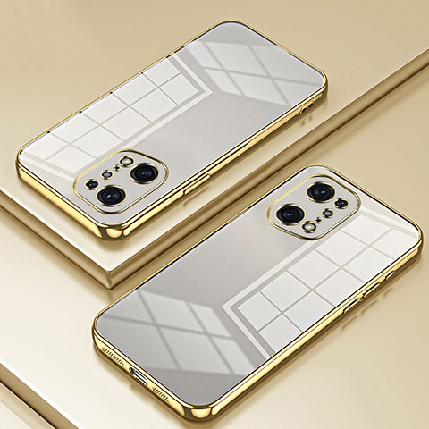 Coque Ultra Fine TPU Souple Housse Etui Transparente SY1 pour Oppo Find X5 Pro 5G Or