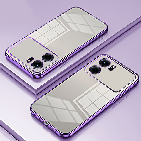 Coque Ultra Fine TPU Souple Housse Etui Transparente SY1 pour Oppo K10 5G Violet