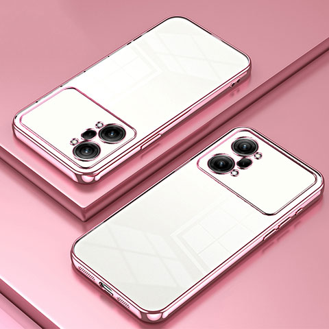 Coque Ultra Fine TPU Souple Housse Etui Transparente SY1 pour Oppo K10 Pro 5G Or Rose