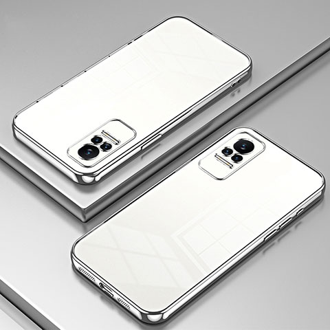 Coque Ultra Fine TPU Souple Housse Etui Transparente SY1 pour Xiaomi Civi 5G Argent