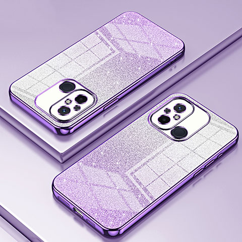 Coque Ultra Fine TPU Souple Housse Etui Transparente SY1 pour Xiaomi Poco C55 Violet