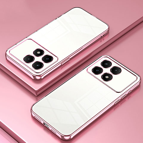 Coque Ultra Fine TPU Souple Housse Etui Transparente SY1 pour Xiaomi Redmi K70E 5G Or Rose