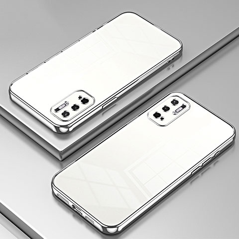 Coque Ultra Fine TPU Souple Housse Etui Transparente SY1 pour Xiaomi Redmi Note 10 5G Argent