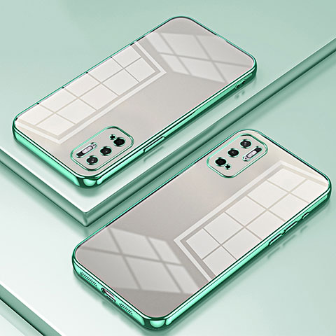 Coque Ultra Fine TPU Souple Housse Etui Transparente SY1 pour Xiaomi Redmi Note 10 5G Vert