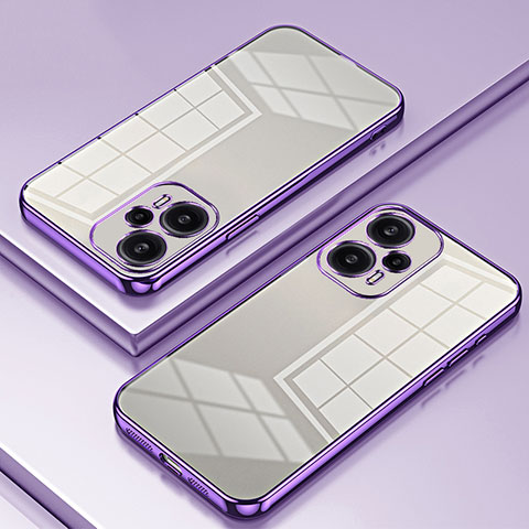 Coque Ultra Fine TPU Souple Housse Etui Transparente SY1 pour Xiaomi Redmi Note 12 Turbo 5G Violet