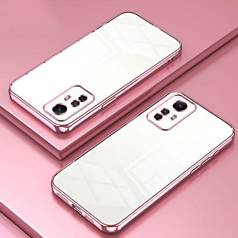 Coque Ultra Fine TPU Souple Housse Etui Transparente SY1 pour Xiaomi Redmi Note 12S Or Rose