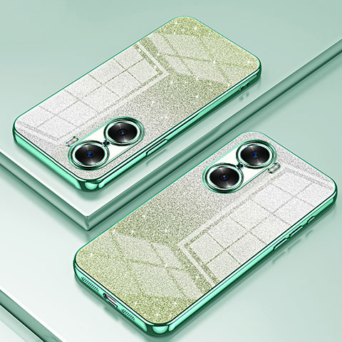 Coque Ultra Fine TPU Souple Housse Etui Transparente SY2 pour Huawei Honor 60 5G Vert