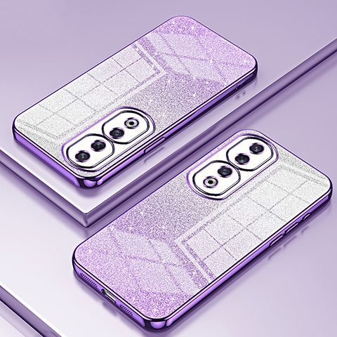 Coque Ultra Fine TPU Souple Housse Etui Transparente SY2 pour Huawei Honor 90 Pro 5G Violet