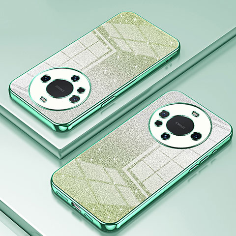 Coque Ultra Fine TPU Souple Housse Etui Transparente SY2 pour Huawei Mate 60 Vert