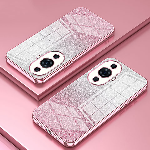 Coque Ultra Fine TPU Souple Housse Etui Transparente SY2 pour Huawei Nova 11 Pro Or Rose