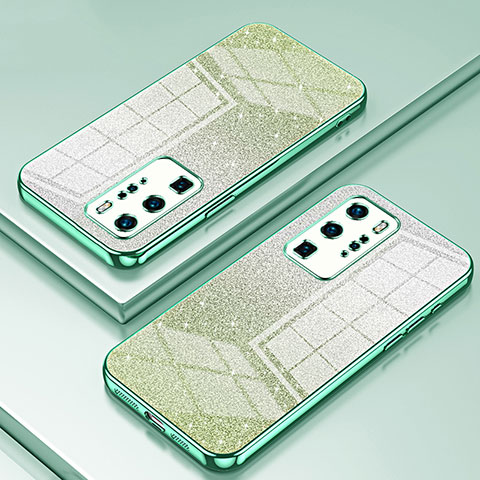 Coque Ultra Fine TPU Souple Housse Etui Transparente SY2 pour Huawei P40 Pro Vert