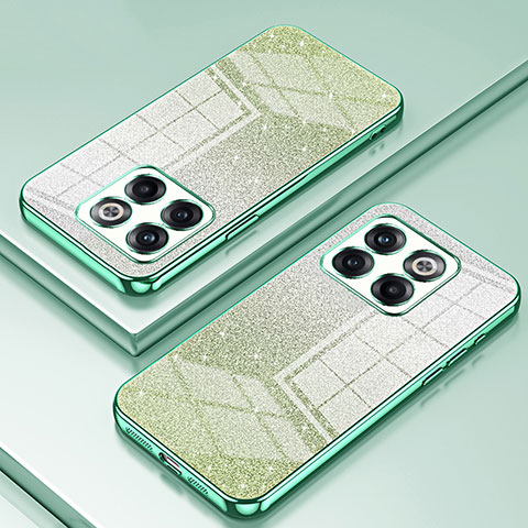 Coque Ultra Fine TPU Souple Housse Etui Transparente SY2 pour OnePlus 10T 5G Vert