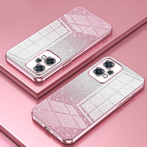 Coque Ultra Fine TPU Souple Housse Etui Transparente SY2 pour OnePlus Nord CE 2 Lite 5G Or Rose