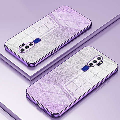 Coque Ultra Fine TPU Souple Housse Etui Transparente SY2 pour Oppo A11X Violet