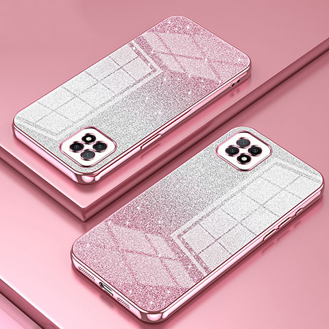 Coque Ultra Fine TPU Souple Housse Etui Transparente SY2 pour Oppo A72 5G Or Rose