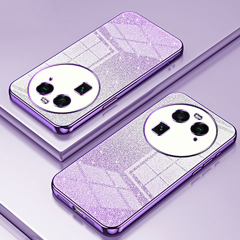 Coque Ultra Fine TPU Souple Housse Etui Transparente SY2 pour Oppo Find X6 5G Violet