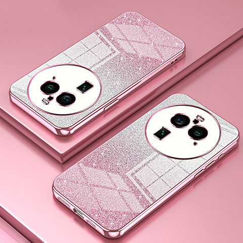 Coque Ultra Fine TPU Souple Housse Etui Transparente SY2 pour Oppo Find X6 Pro 5G Or Rose