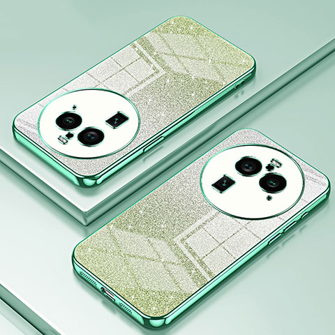 Coque Ultra Fine TPU Souple Housse Etui Transparente SY2 pour Oppo Find X6 Pro 5G Vert