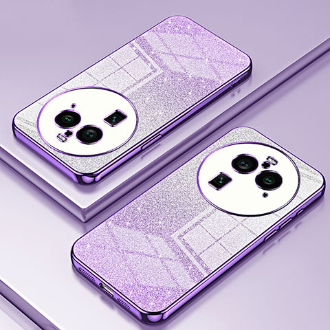 Coque Ultra Fine TPU Souple Housse Etui Transparente SY2 pour Oppo Find X6 Pro 5G Violet