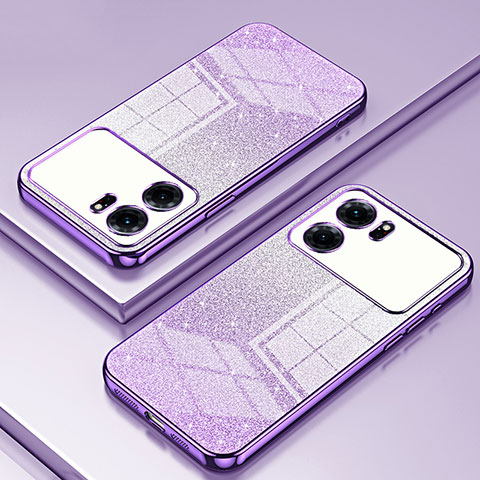 Coque Ultra Fine TPU Souple Housse Etui Transparente SY2 pour Oppo K10 5G Violet