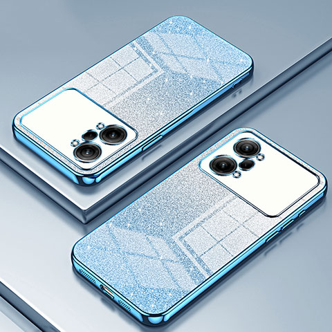 Coque Ultra Fine TPU Souple Housse Etui Transparente SY2 pour Oppo K10 Pro 5G Bleu