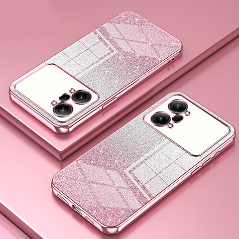 Coque Ultra Fine TPU Souple Housse Etui Transparente SY2 pour Oppo K10 Pro 5G Or Rose