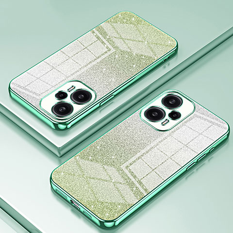 Coque Ultra Fine TPU Souple Housse Etui Transparente SY2 pour Xiaomi Poco F5 5G Vert