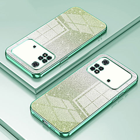 Coque Ultra Fine TPU Souple Housse Etui Transparente SY2 pour Xiaomi Poco M4 Pro 4G Vert