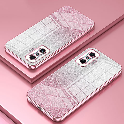 Coque Ultra Fine TPU Souple Housse Etui Transparente SY2 pour Xiaomi Redmi K50 Gaming 5G Or Rose