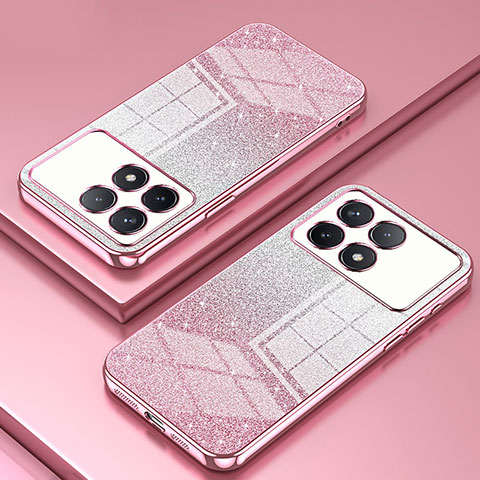 Coque Ultra Fine TPU Souple Housse Etui Transparente SY2 pour Xiaomi Redmi K70E 5G Or Rose