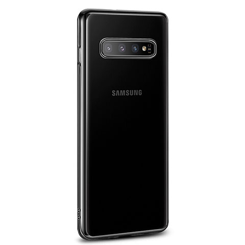 Coque Ultra Fine TPU Souple Housse Etui Transparente U03 pour Samsung Galaxy S10 Noir