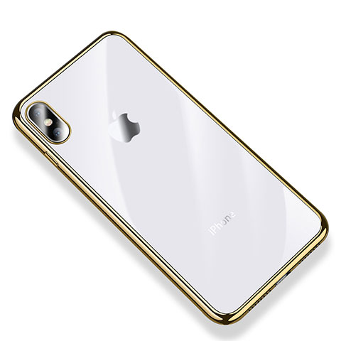 Coque Ultra Fine TPU Souple Housse Etui Transparente V03 pour Apple iPhone Xs Max Or