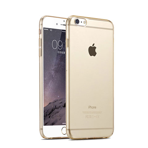 Coque Ultra Fine TPU Souple Transparente pour Apple iPhone 6 Or