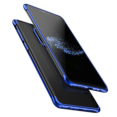 Coque Ultra Fine TPU Souple Transparente T02 pour OnePlus 6 Bleu