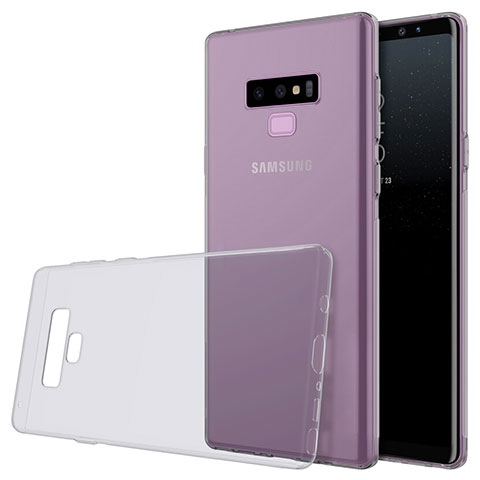 Coque Ultra Fine TPU Souple Transparente T02 pour Samsung Galaxy Note 9 Gris