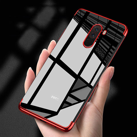 Coque Ultra Fine TPU Souple Transparente T02 pour Xiaomi Pocophone F1 Rouge