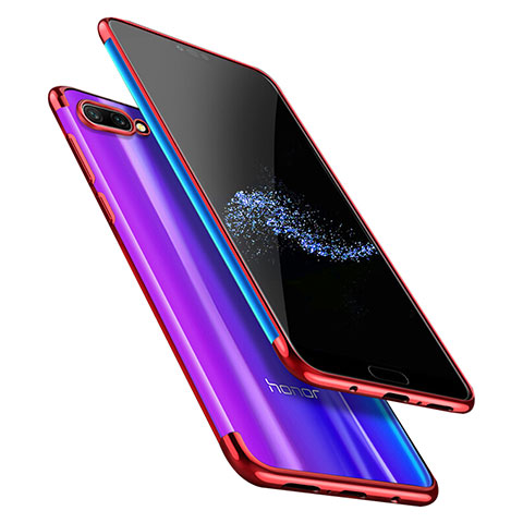 Coque Ultra Fine TPU Souple Transparente T06 pour Huawei Honor 10 Rouge