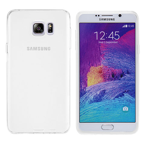 Coque Ultra Fine TPU Souple Transparente T06 pour Samsung Galaxy Note 5 N9200 N920 N920F Blanc