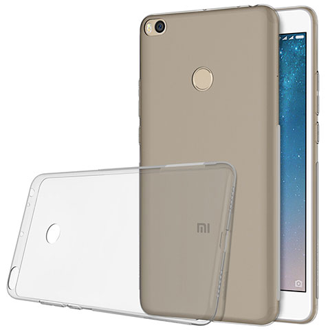 Coque Ultra Fine TPU Souple Transparente T06 pour Xiaomi Mi Max 2 Gris