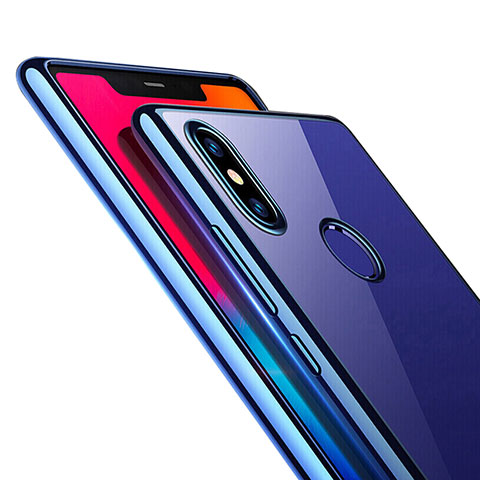 Coque Ultra Fine TPU Souple Transparente T08 pour Xiaomi Mi 8 SE Bleu