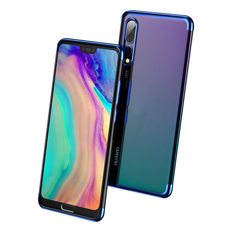 Coque Ultra Fine TPU Souple Transparente T09 pour Huawei P20 Pro Bleu