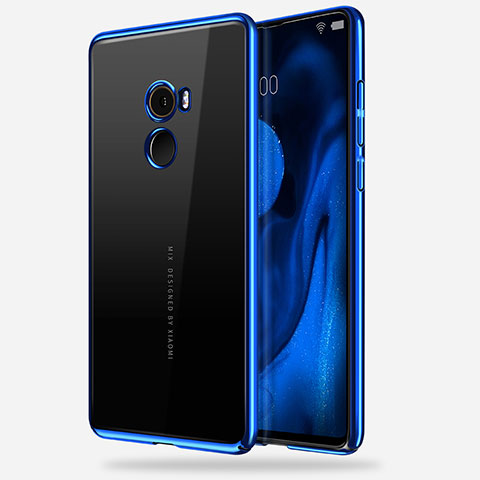 Coque Ultra Fine TPU Souple Transparente T14 pour Xiaomi Mi Mix 2 Bleu