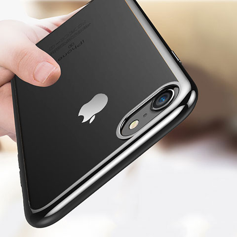 Coque Ultra Fine TPU Souple Transparente T18 pour Apple iPhone 8 Noir
