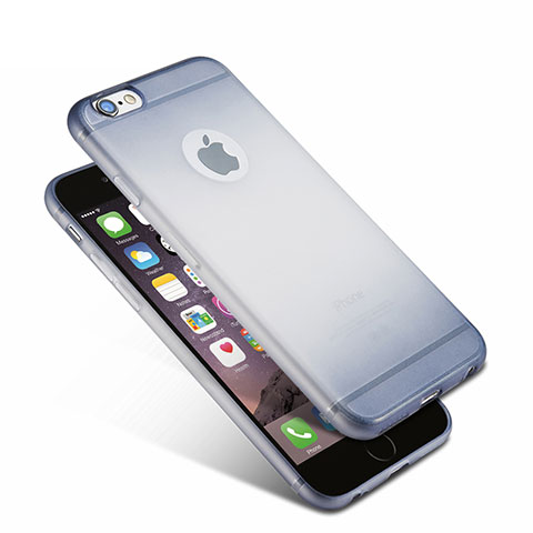 Coque Ultra Fine Transparente Souple Degrade G01 pour Apple iPhone 6 Bleu